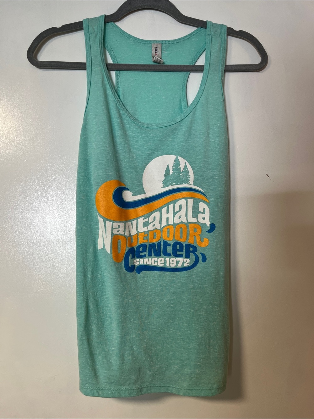Jerzees Mint Green Tank Top with Design